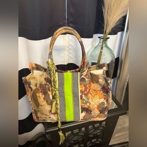 Vince Camuto Orla bag Handbag Neon green Stripe